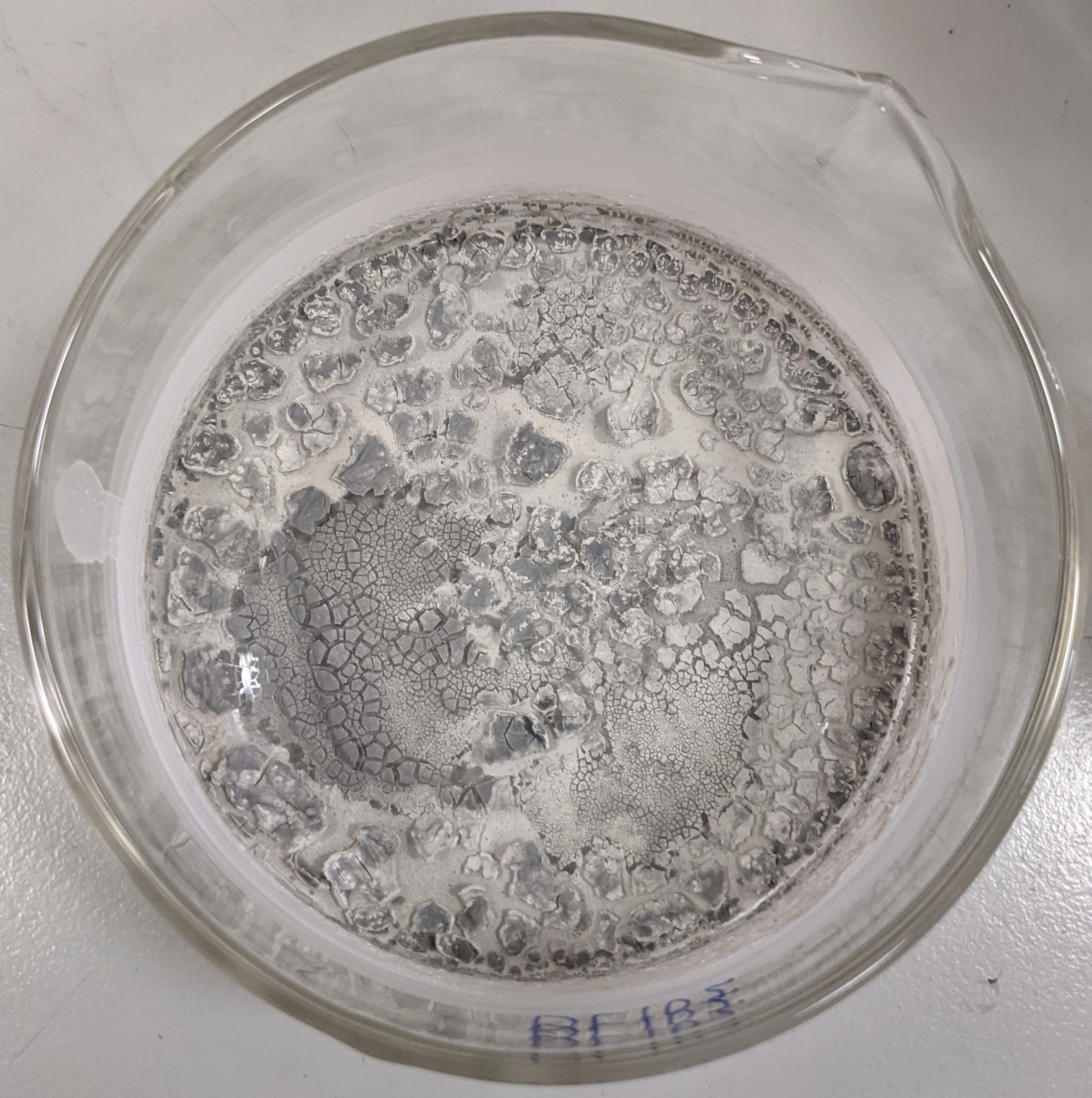 Micron h-BN after ball-milling in Ar at 750 r.p.m. and after wash&dry